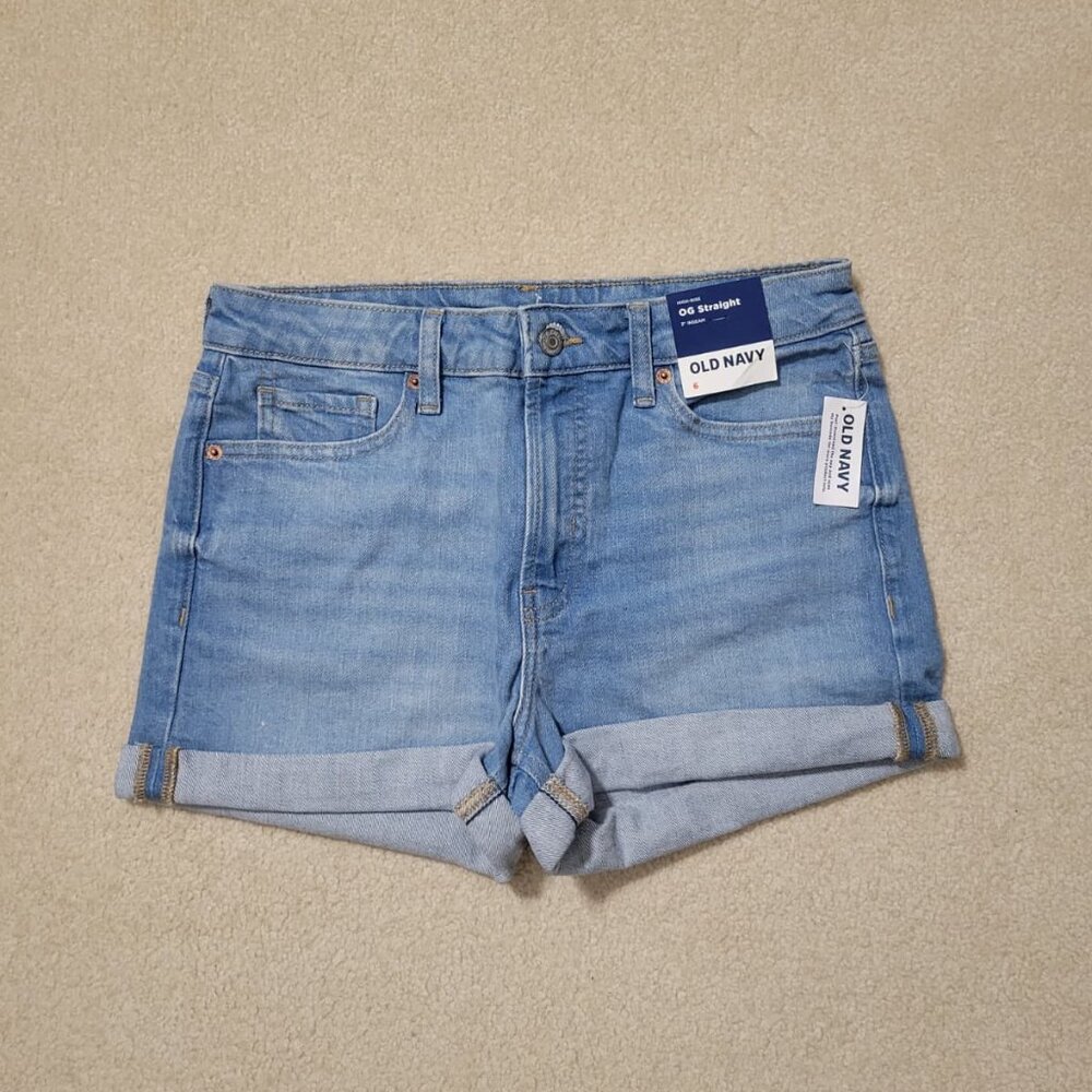 Old Navy Women's High Rise Jean Shorts NWT, Size 6